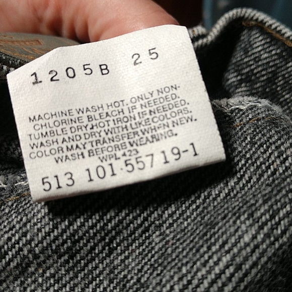 vintage Levi's 540 Acid Washed Black Jeans 34x32 - Picture 5 of 5